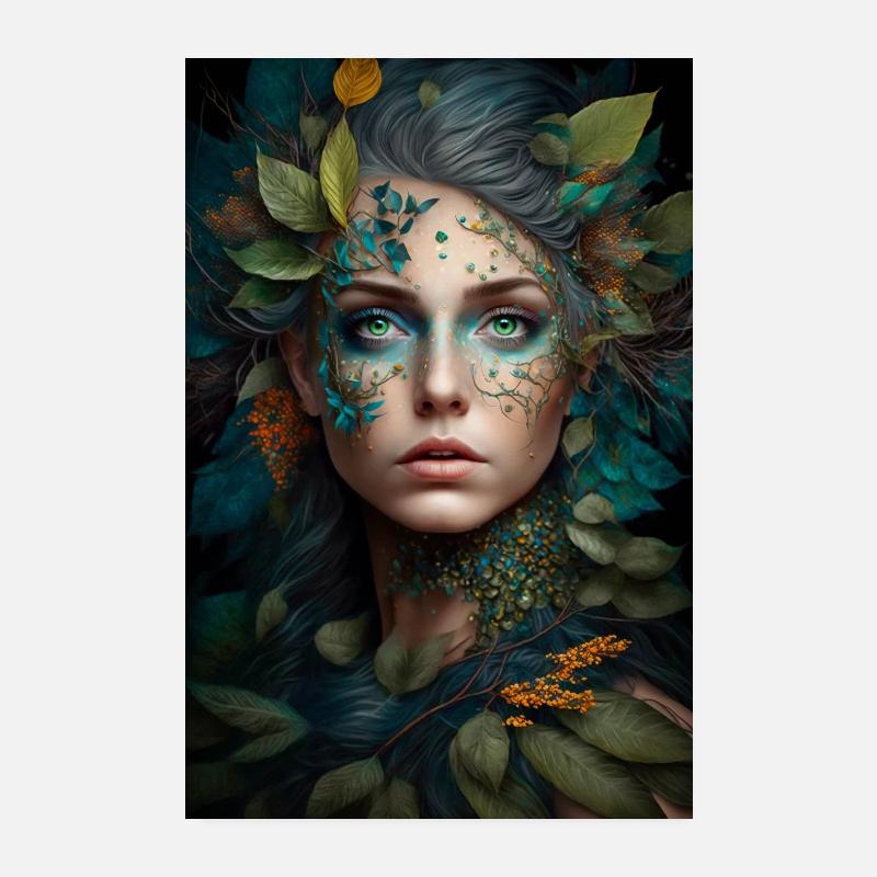 Mère Nature 1 - Poster 20 x 30 cm - blanc