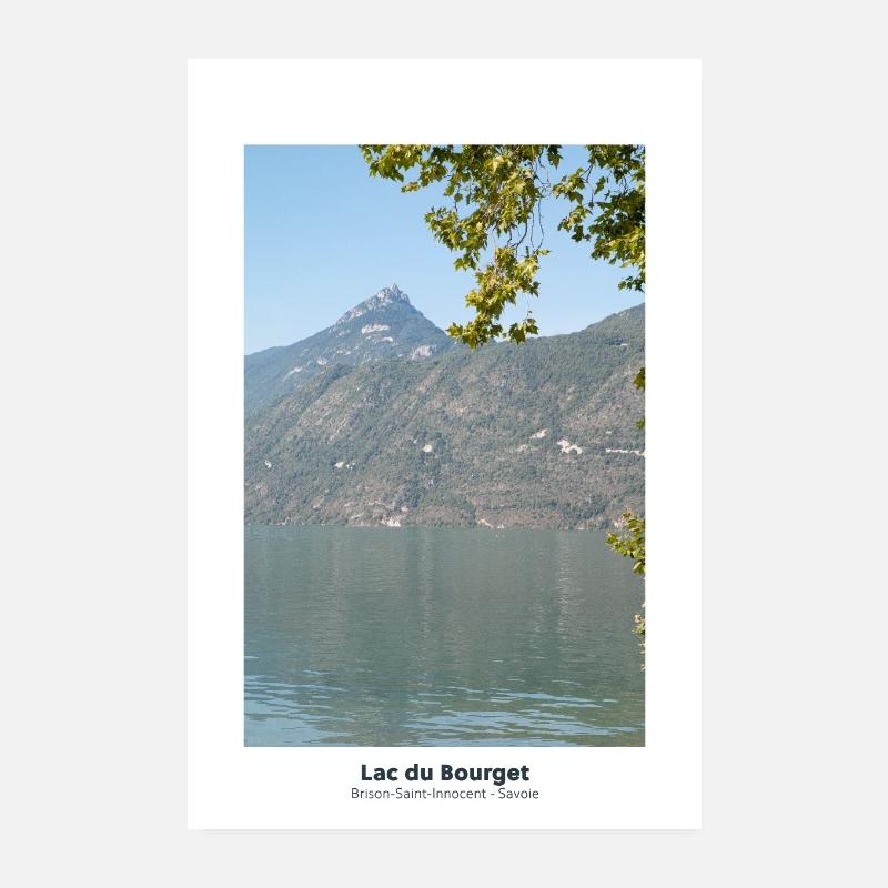 Lac du Bourget et la dent du Chat Poster 20 x 30 cm