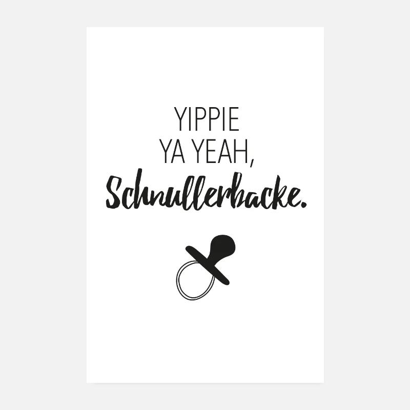 Schnullerbacke Poster 20x30 cm