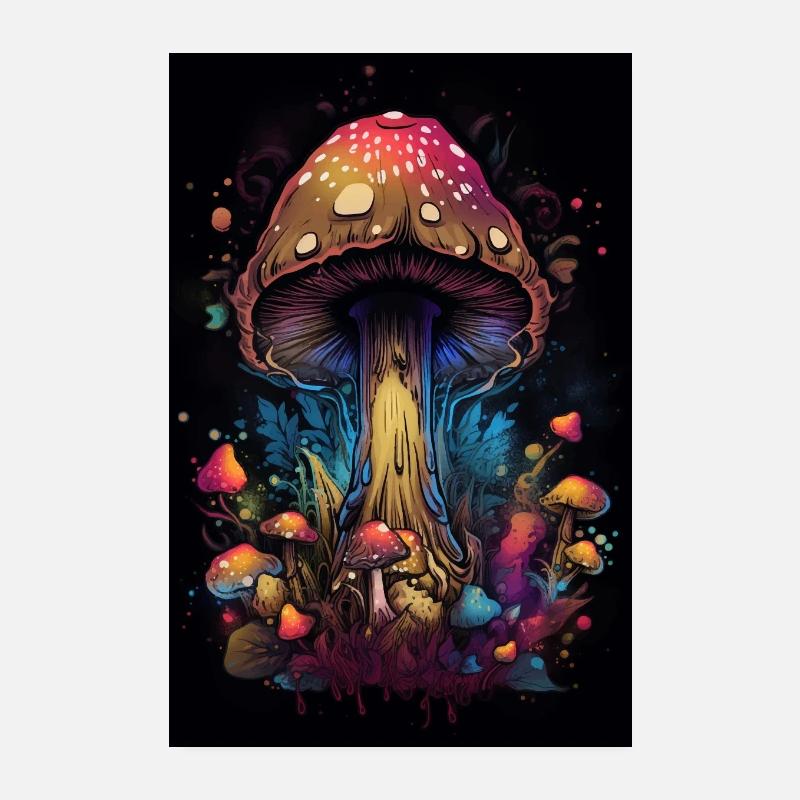 Psychedelischer Pilz Poster 20x30 cm