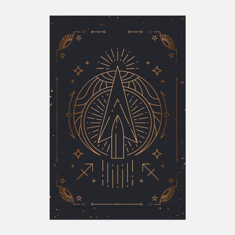 Signe du Sagittaire : Constellation du zodiaque Poster 20 x 30 cm