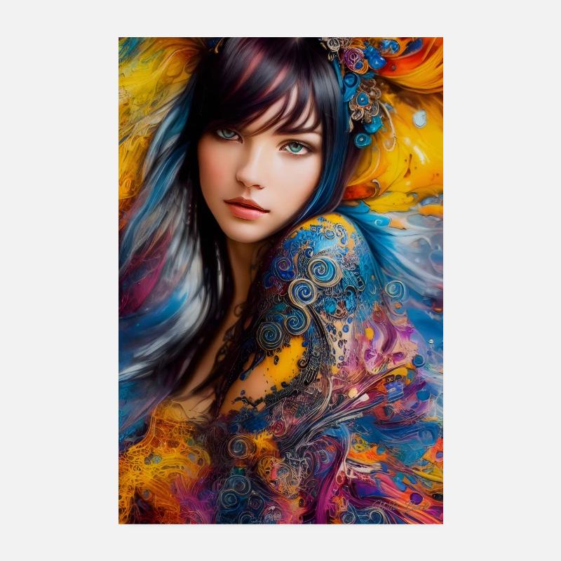 Colorful Beauty 9 Poster 8" x 12" (20x30 cm)