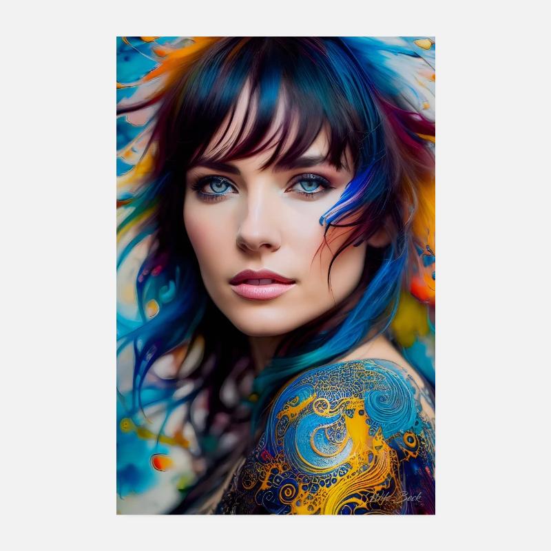 Beauté colorée 3 Poster 20 x 30 cm