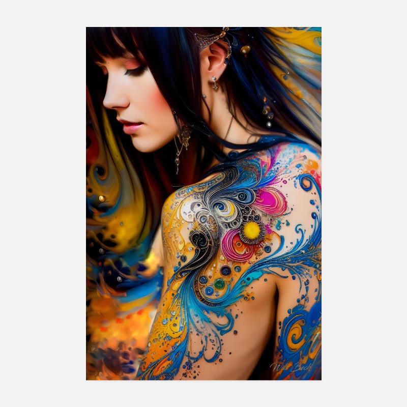 Beauté colorée 8 Poster 20 x 30 cm