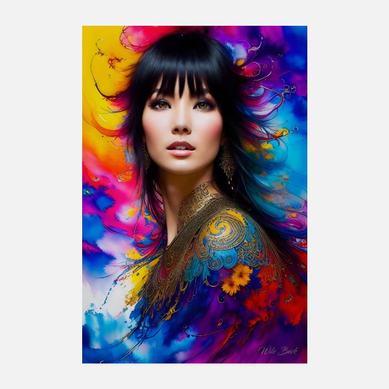 Beauté colorée 2 Poster 20 x 30 cm
