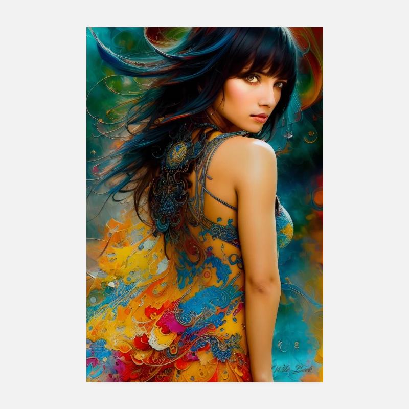 Beauté colorée 10 Poster 20 x 30 cm