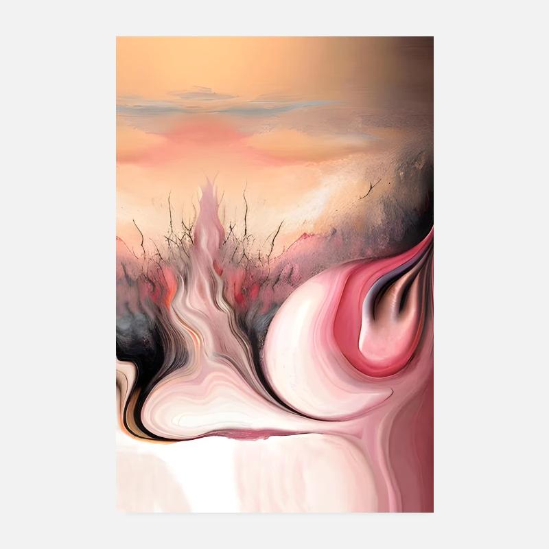 Surrealer Sommer Poster 20x30 cm