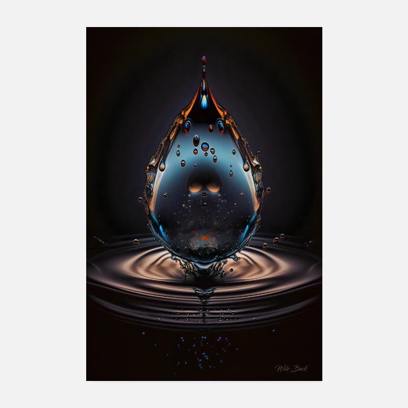 Gouttes de plasma 4 Poster 20 x 30 cm