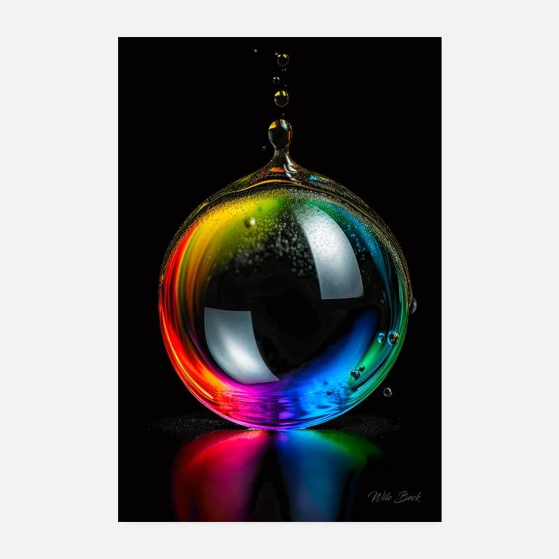 Drop rainbow 5 Poster 8" x 12" (20x30 cm)