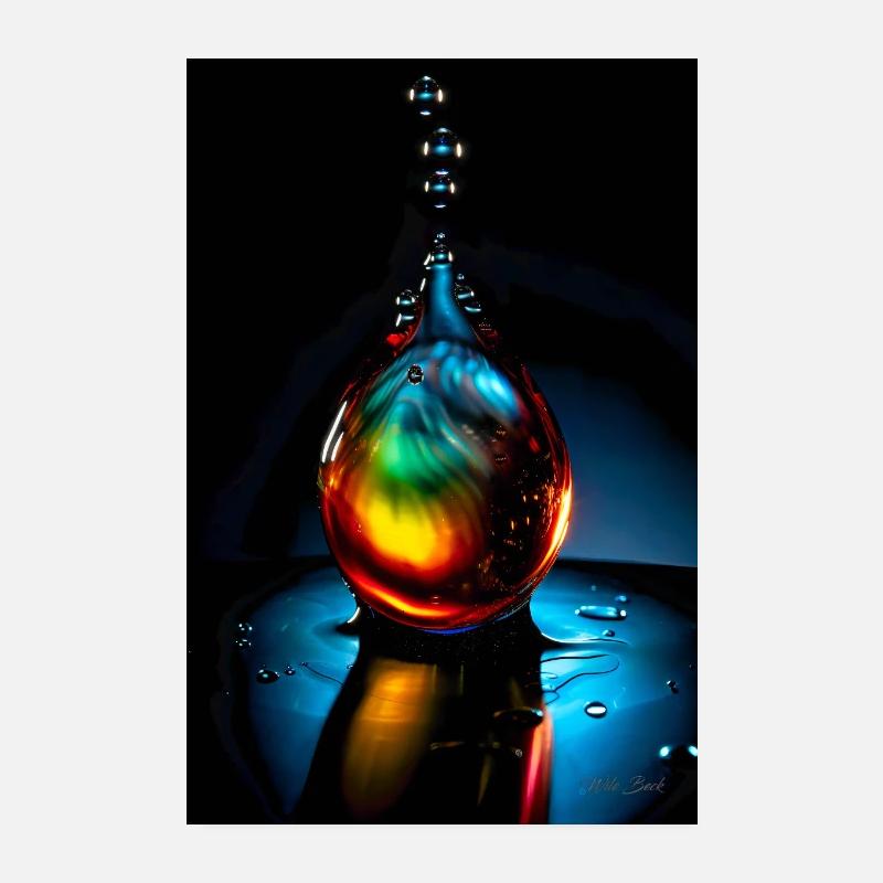 Gouttes plasma 6 Poster 20 x 30 cm