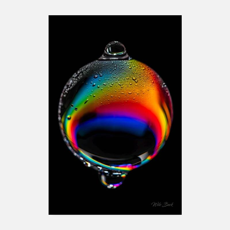 Drop arc-en-ciel 7 Poster 20 x 30 cm