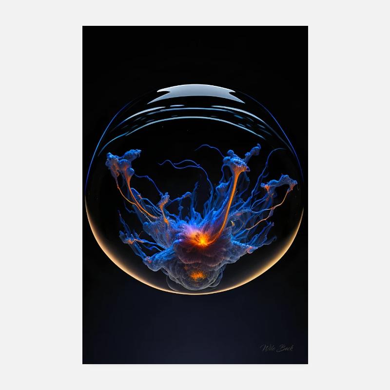 Kaos dans un plasma à bulles 2 Poster 20 x 30 cm