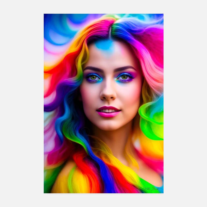 Neon Beauty 5 Poster 8" x 12" (20x30 cm)