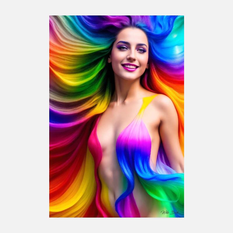 Neon Beauty 9 Poster 8" x 12" (20x30 cm)