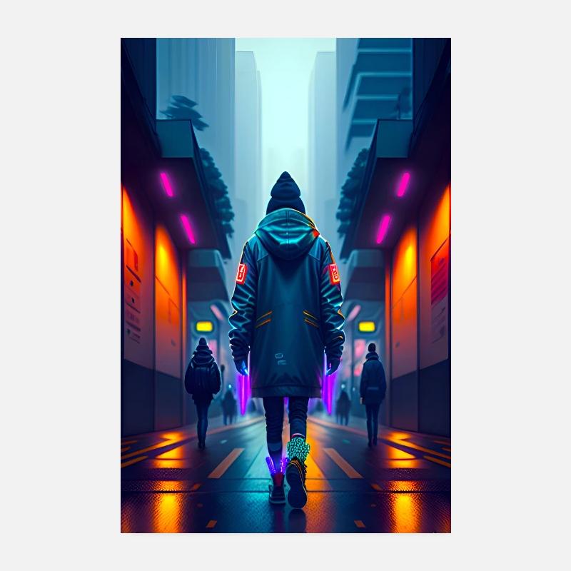 Cyberwalker Poster 20x30 cm
