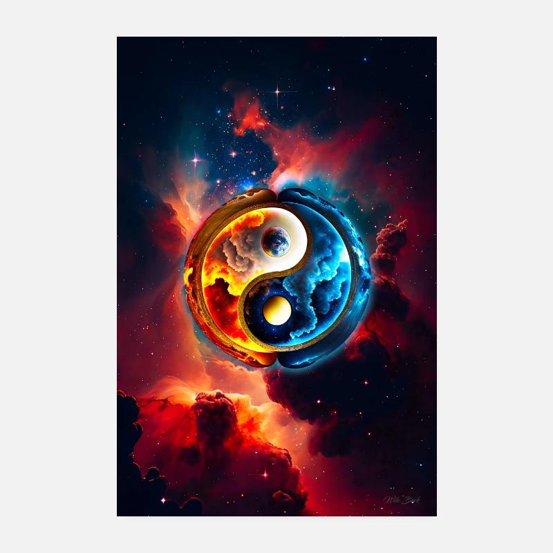 Yin Yang 1 Poster 8" x 12" (20x30 cm)