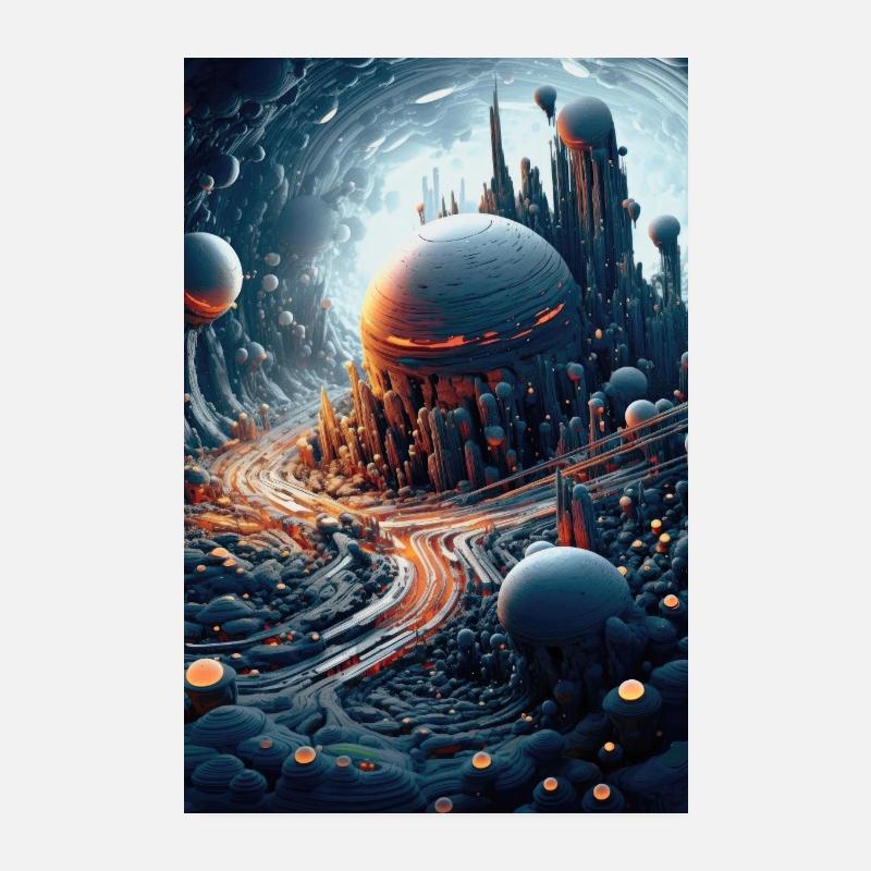 Whispers of the Parallel Veil Poster 8" x 12" (20x30 cm)