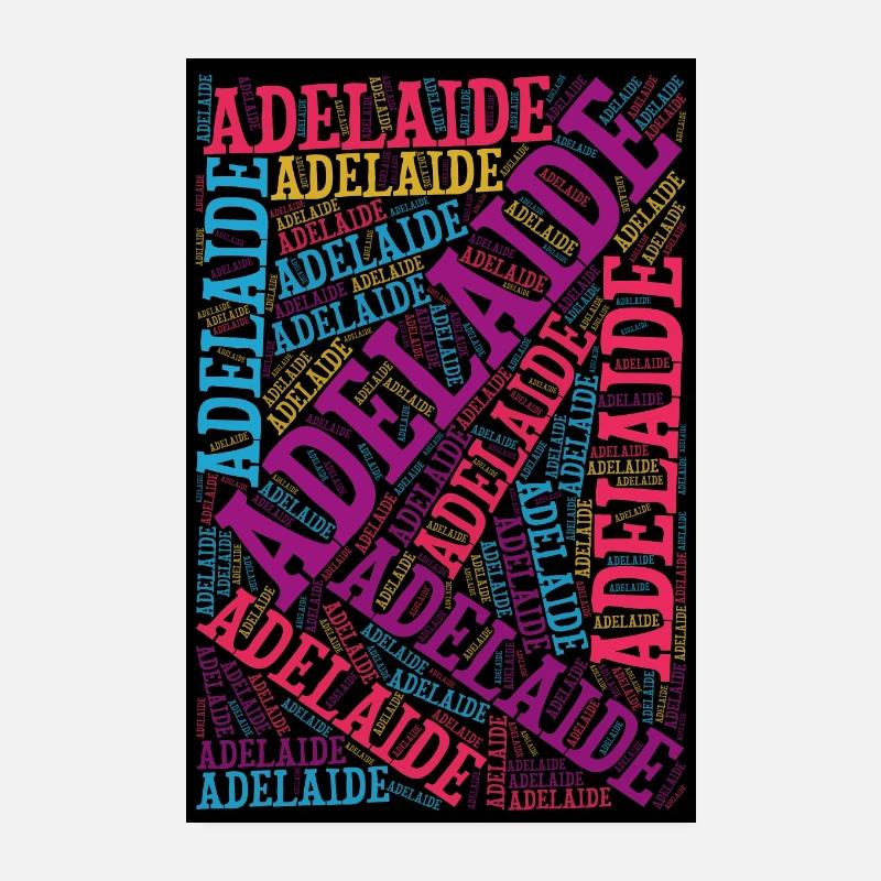 Poster Adelaide Wortwolke Geschenkidee Poster 20x30 cm
