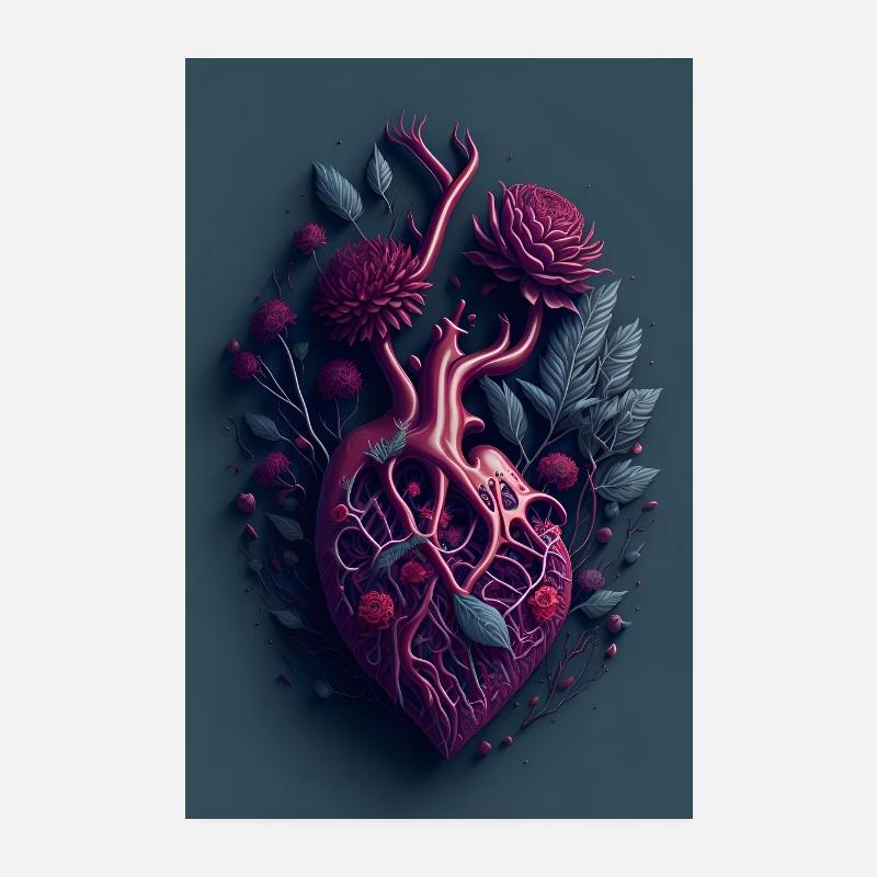 Anatomie - Poster, Herz Poster 20x30 cm