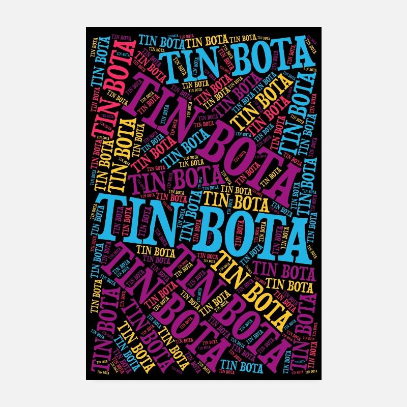 affiche tin bota nuage de mots Émilie-Romagne Poster 20 x 30 cm
