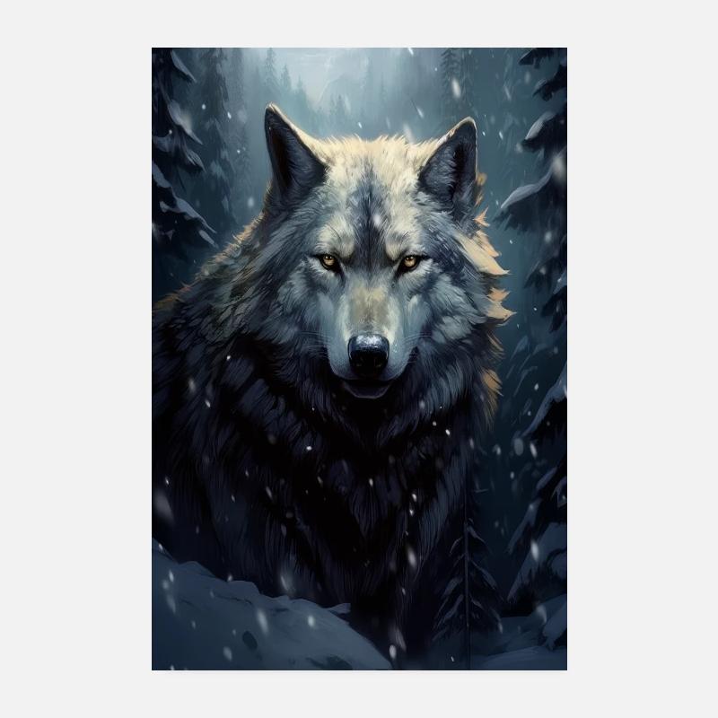 The Lone Wolf Poster 8" x 12" (20x30 cm)