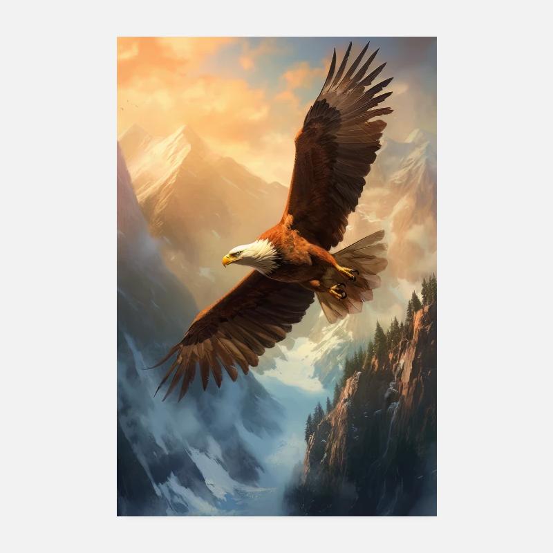 Ørn Poster 20x30 cm