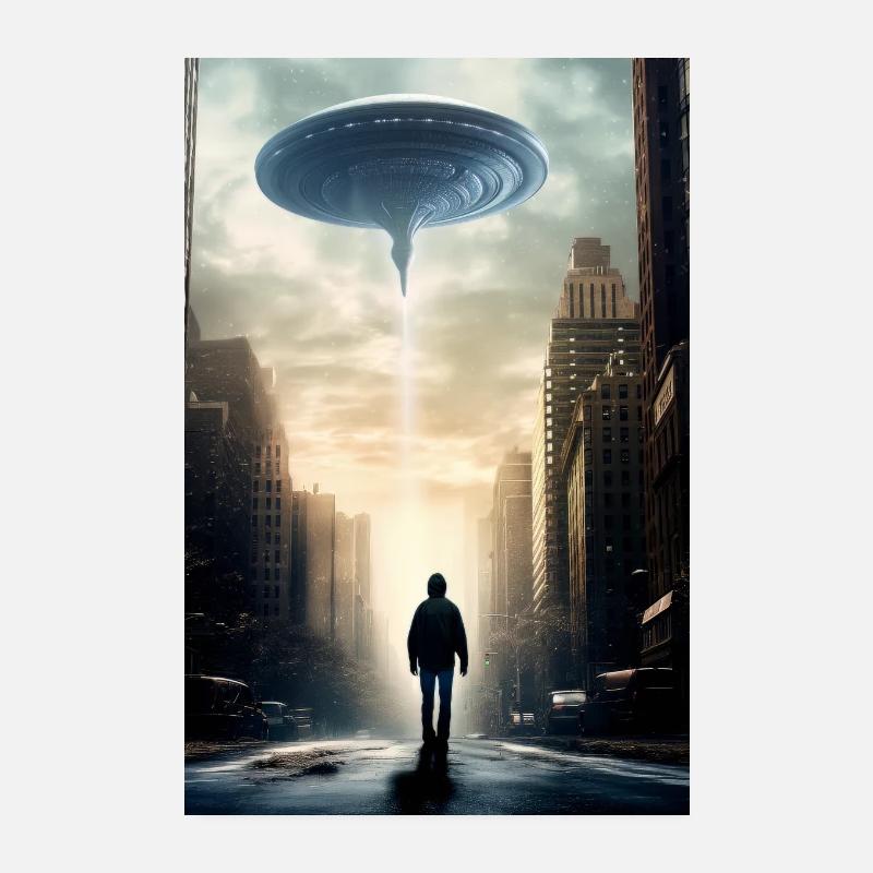 Rencontre extraterrestre Poster 20 x 30 cm