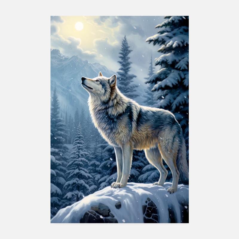 The Lone Wolf Poster 8" x 12" (20x30 cm)