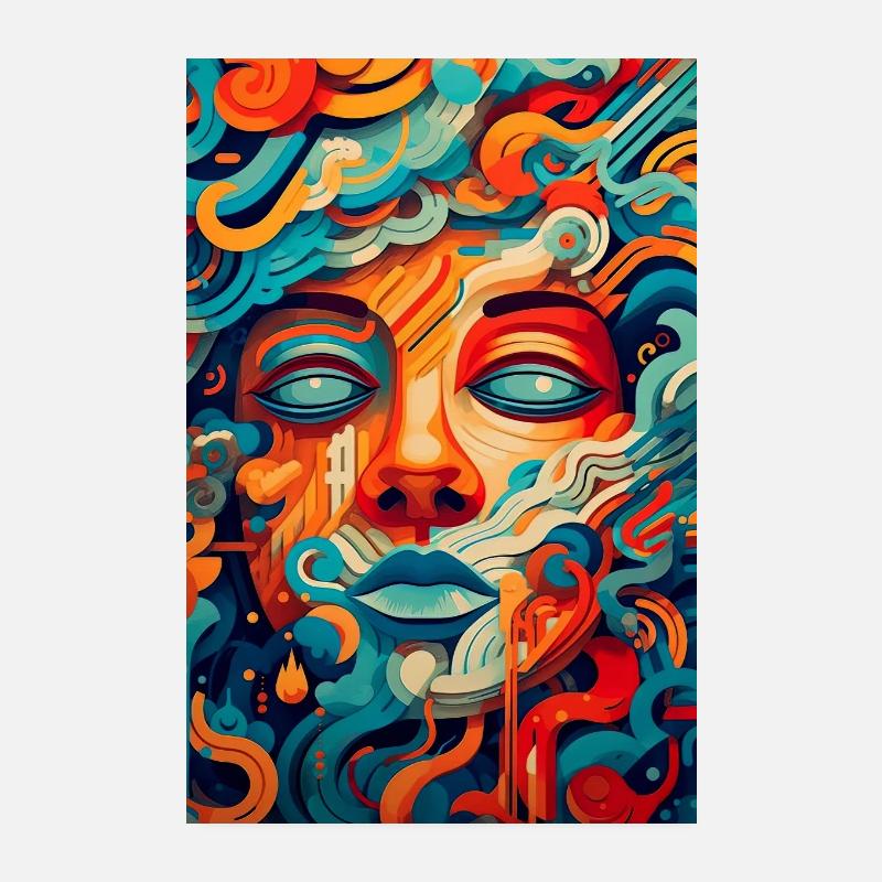 Euphorie géométrique Poster 20 x 30 cm