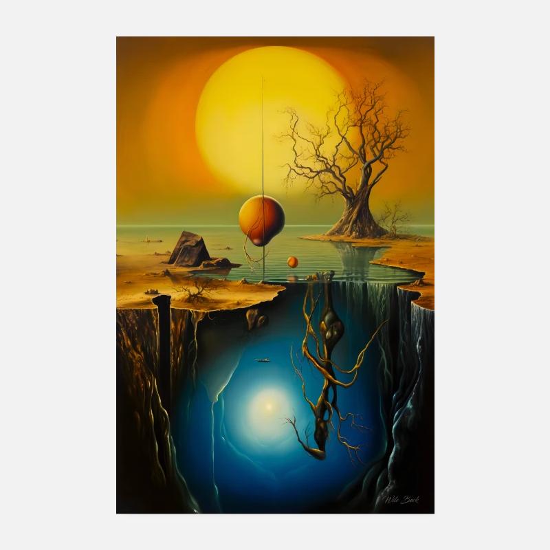 Deux côtés - Poster 20 x 30 cm - blanc
