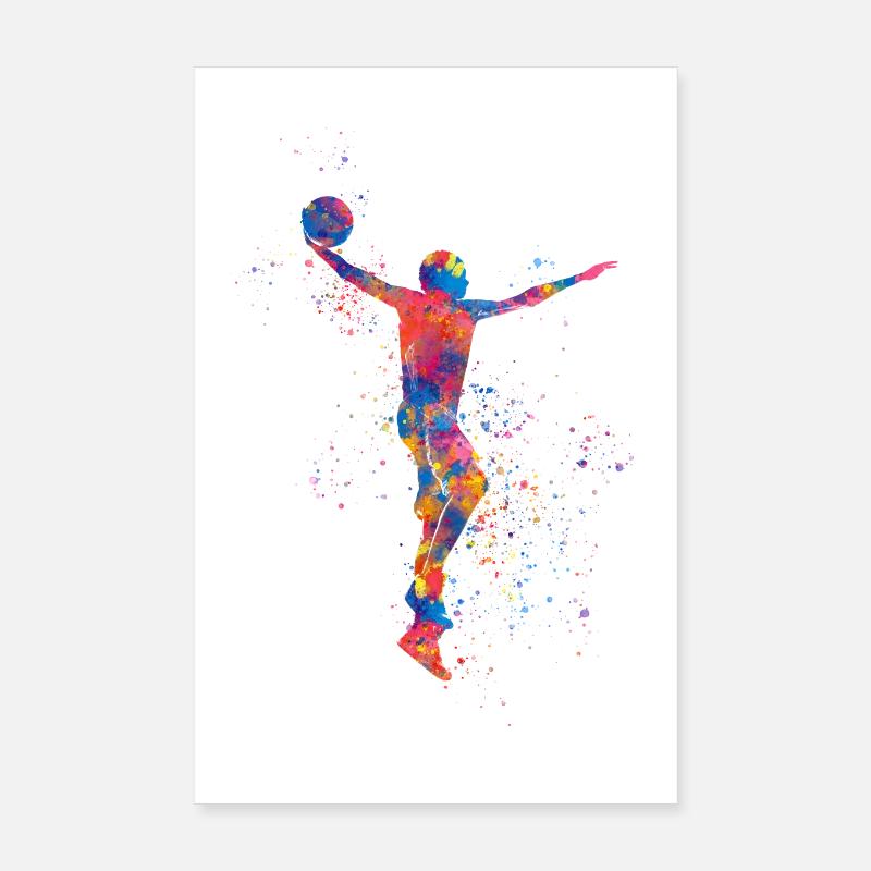 Basketball player Poster 8" x 12" (20x30 cm)