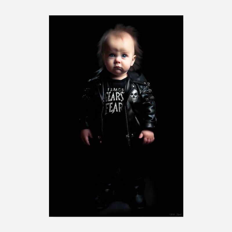 Métal Bébé - Poster 20 x 30 cm - blanc