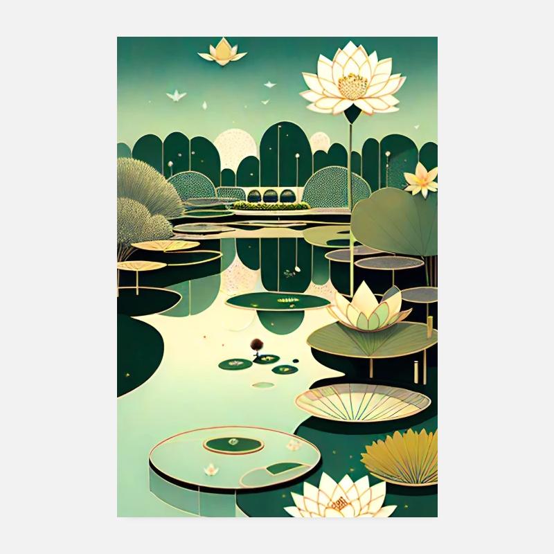 Lotusblume 1 Poster 20x30 cm