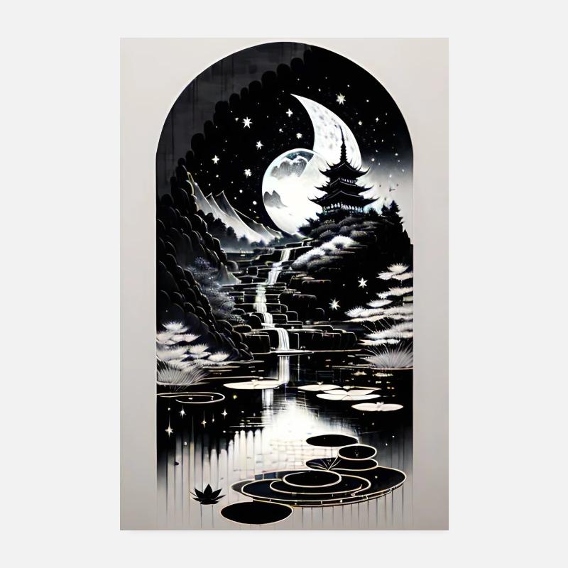 sous un ciel étoilé Poster 20 x 30 cm