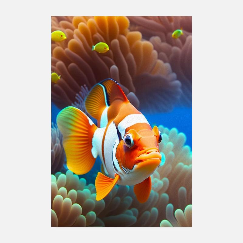 Clownfish Poster 8" x 12" (20x30 cm)