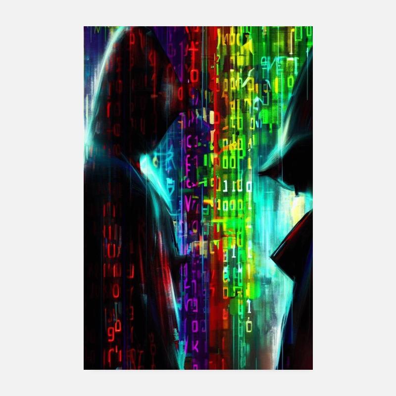 Code Walker - Poster 20 x 30 cm - blanc