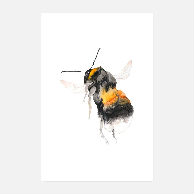 Bourdon Aquarelle Poster 20 x 30 cm