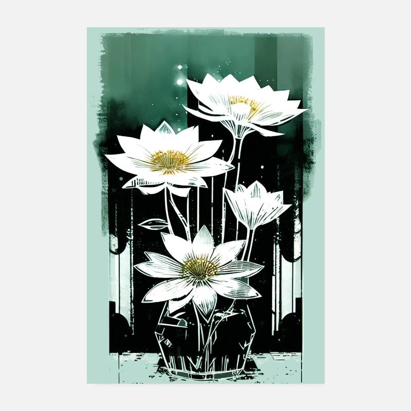 Blumentopf Poster 20x30 cm