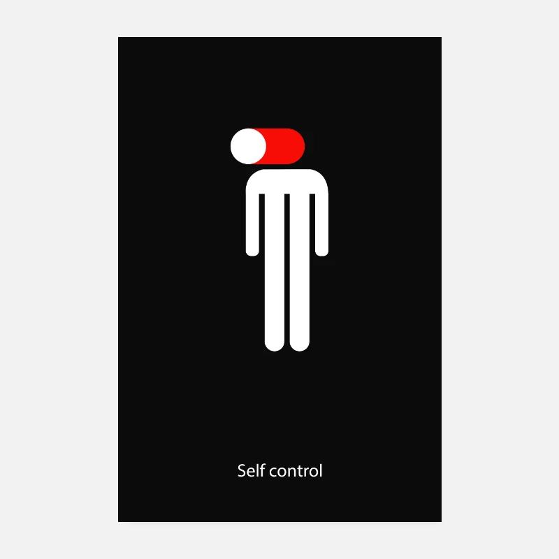 Self control stand by Geschenk stand by Poster 20x30 cm