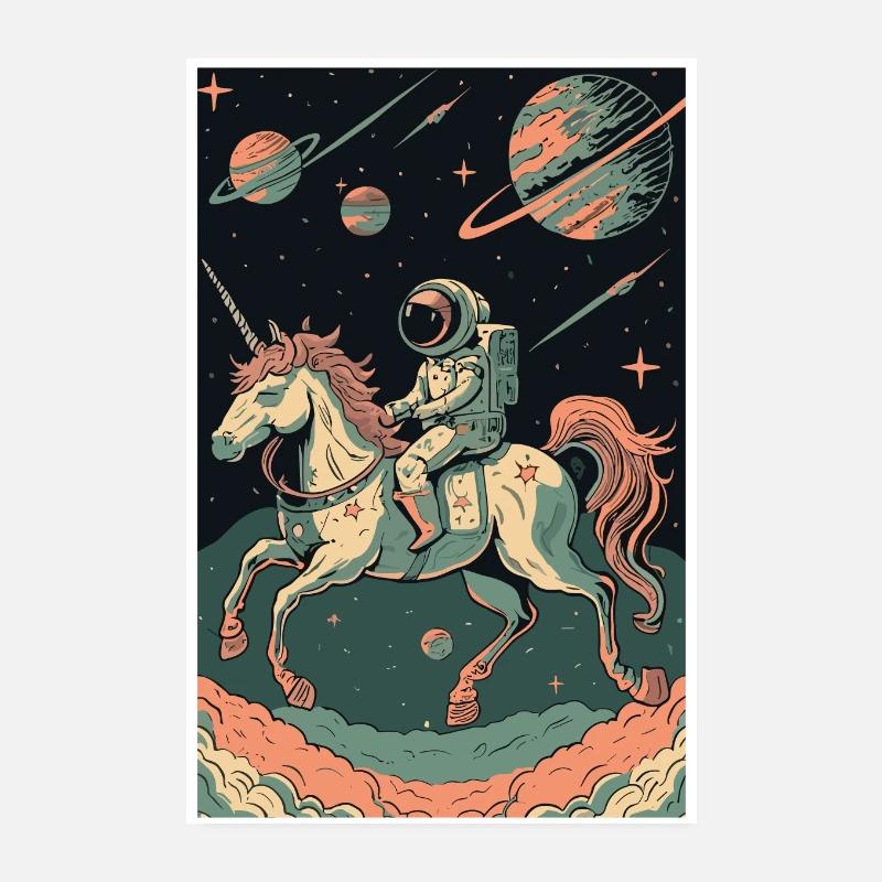 Astronaut, Futuristic, Space Space, Universe Poster 8" x 12" (20x30 cm)