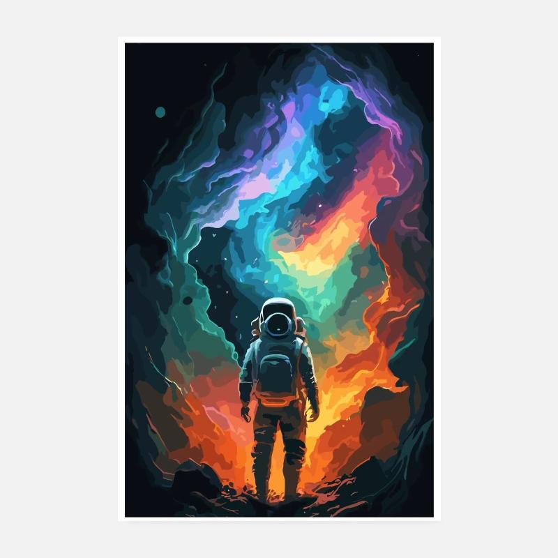 Astronaut, Futuristic, Space Space, Universe Poster 8" x 12" (20x30 cm)