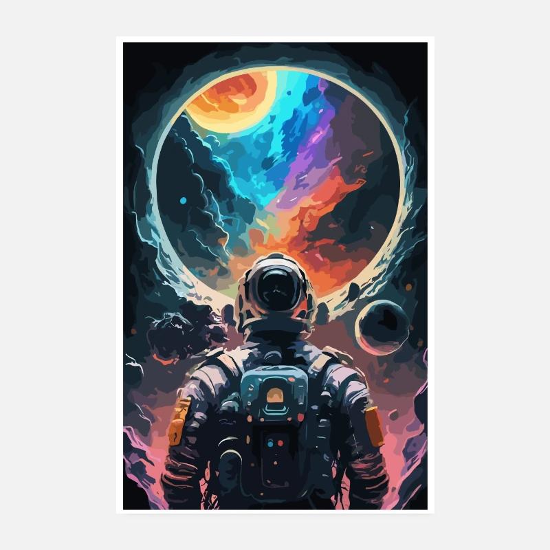 Astronaute, Futuriste, Espace Espace, Univers Poster 20 x 30 cm