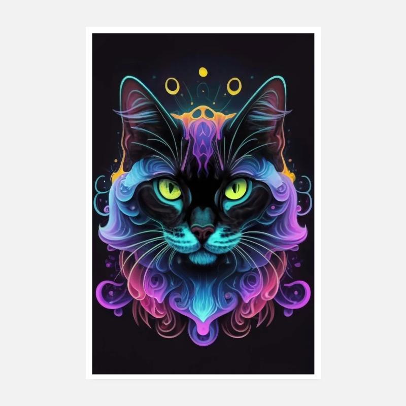Chat mignon Pop Art Art moderne Poster 20 x 30 cm
