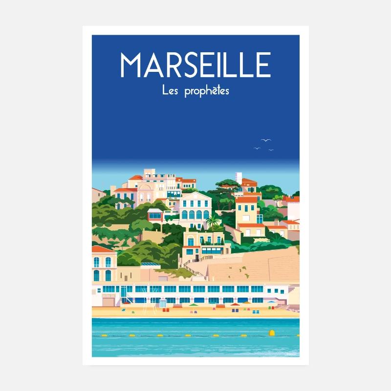 MARSEILLE LES PROPHETES Poster 20 x 30 cm