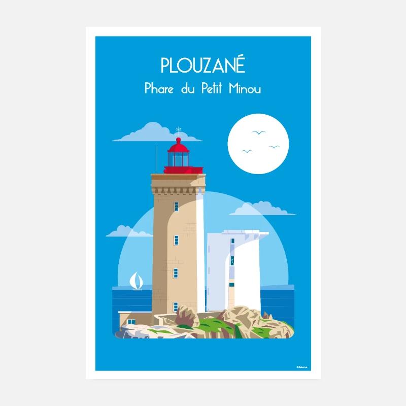 PHARE DU PETIT MINOU Poster 20 x 30 cm
