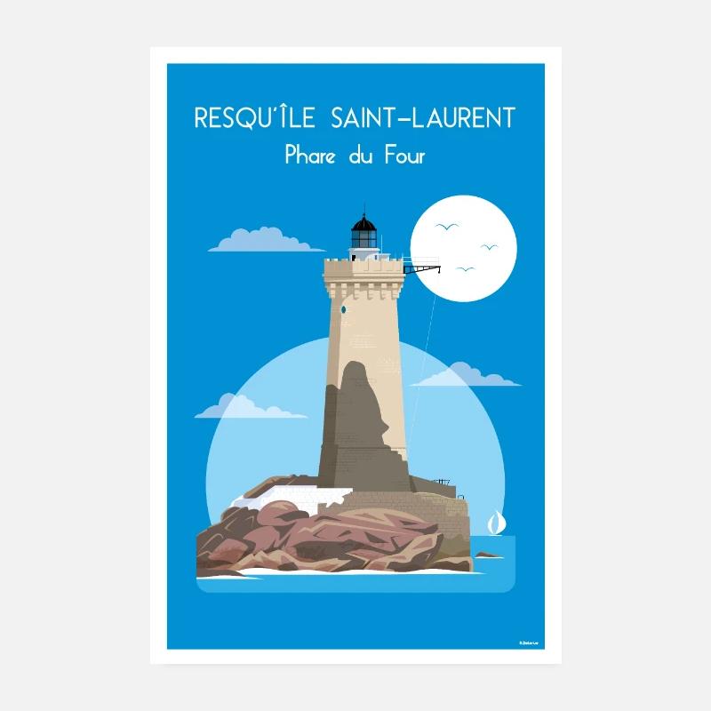 PHARE DU FOUR Poster 20 x 30 cm