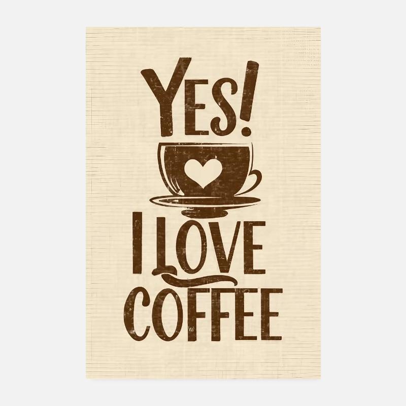 Café Oui J’aime le café Coffeelovers 005 Poster 20 x 30 cm