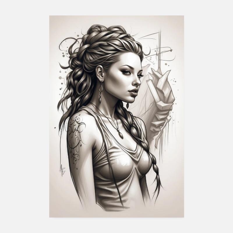 Femme forte Poster 20 x 30 cm
