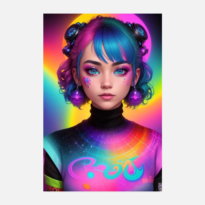 Rainbow Punks - Poster 8" x 12" (20x30 cm) - white