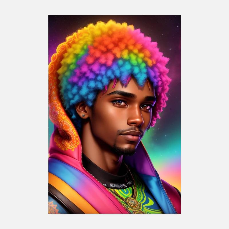 Rainbow Punk V2 Poster 8" x 12" (20x30 cm)